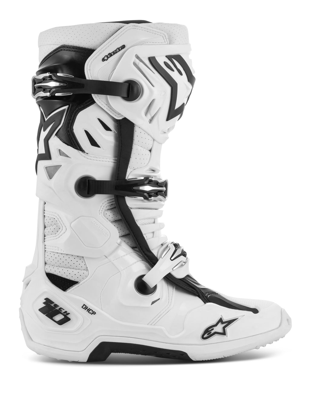 Boty Alpinestars Tech 10 Supervented perforované bílá