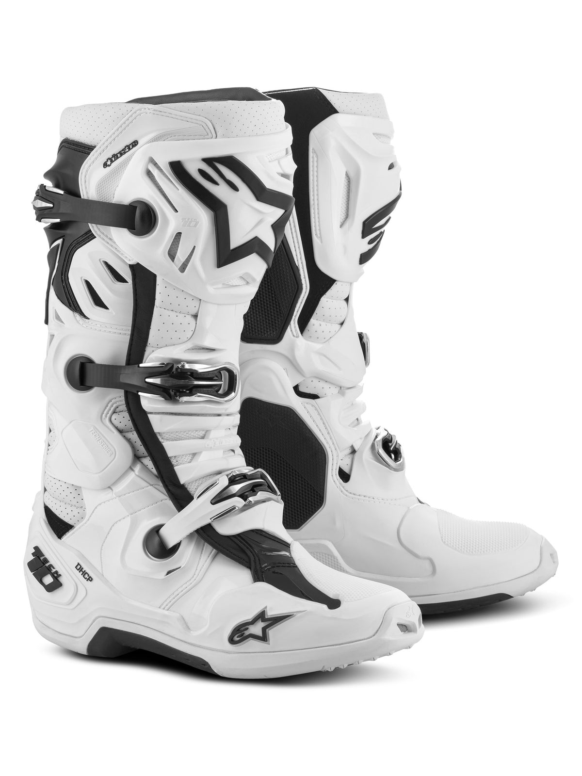 Boty Alpinestars Tech 10 Supervented perforované bílá