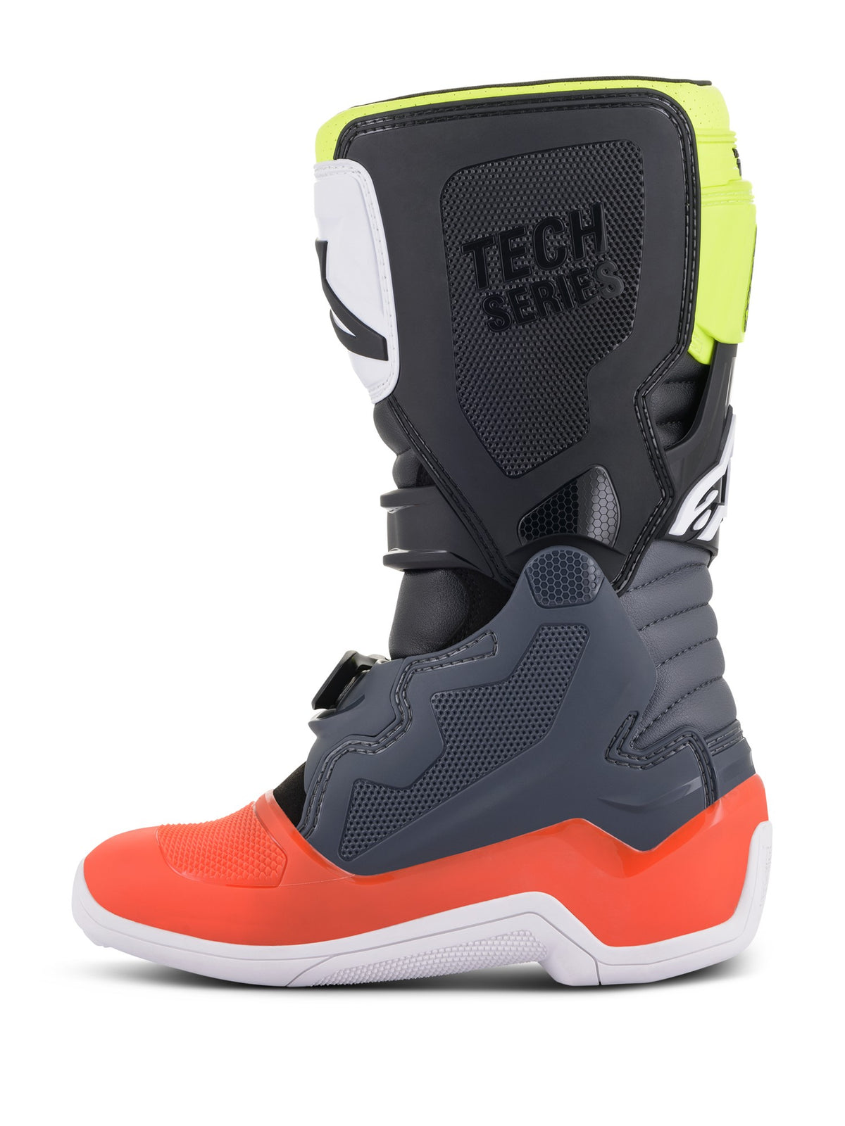 Dětské boty Alpinestars Tech 7 S šedá/červená fluo/žlutá fluo