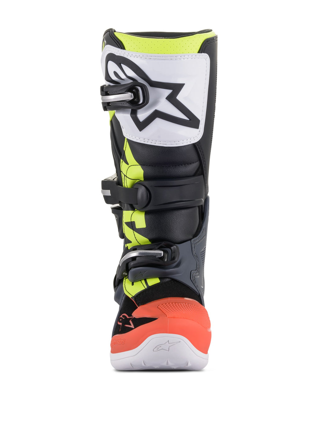 Dětské boty Alpinestars Tech 7 S šedá/červená fluo/žlutá fluo