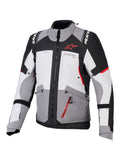Bunda Alpinestars Andes V4 Drystar tmavě šedá/světle šedá/černá/červená