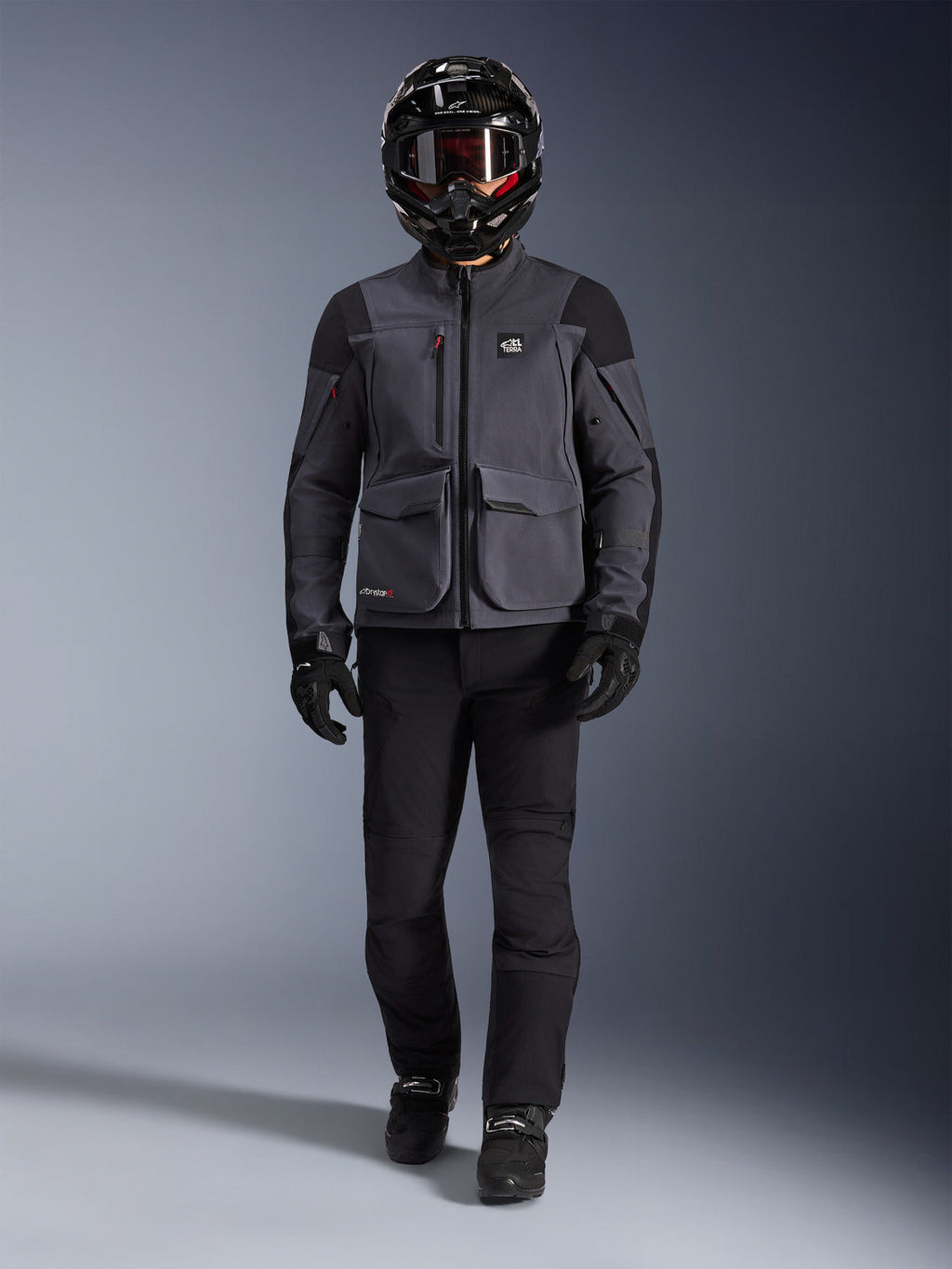 Bunda Alpinestars Maxdura Drystar XF tmavě šedá/černá