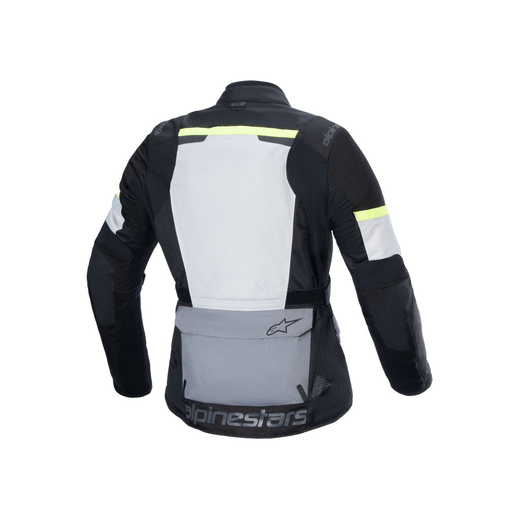 Bunda Alpinestars Andes AIR Drystar světle šedá/tmavě šedá/černá/žlutá fluo
