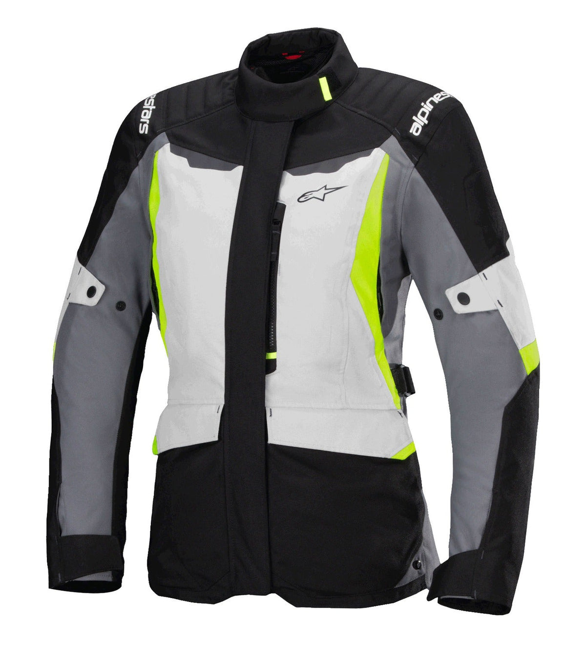 Bunda Alpinestars Stella ST-1 Waterproof světle šedá/černá/žlutá fluo