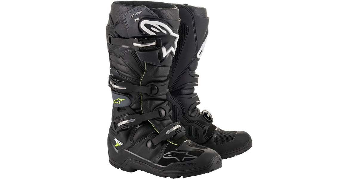 Boty Alpinestars Tech 7 Enduro Drystar černá/šedá/žlutá fluo