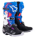 Boty Alpinestars Tech 10 Supervented perforované modrá/fialová/růžová/bílá/šedá/černá
