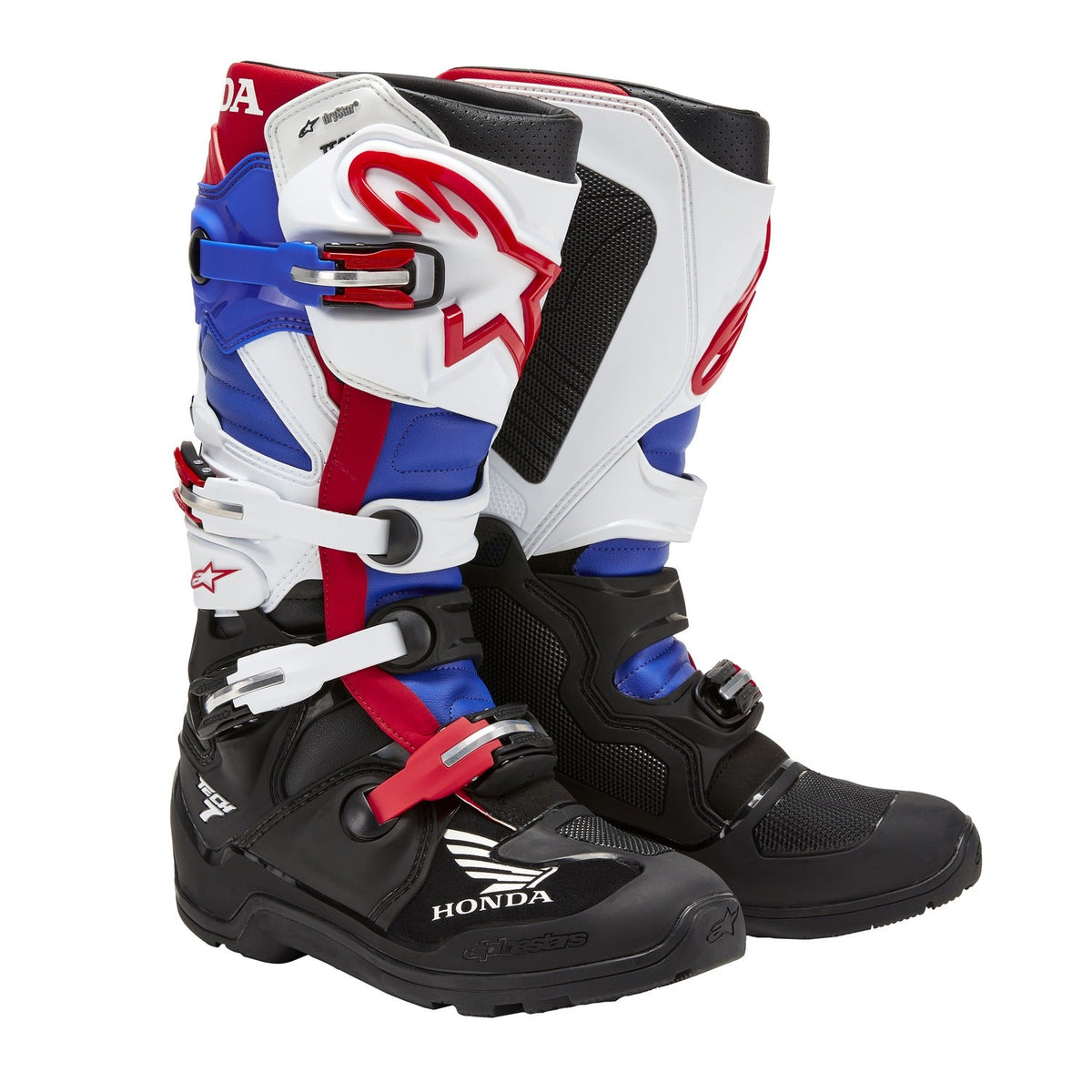 Boty Alpinestars Tech 7 Enduro Drystar Honda černá/bílá/modrá/červená