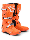 Boty Alpinestars Tech 10 Supervented oranžová fluo/černá/bílá