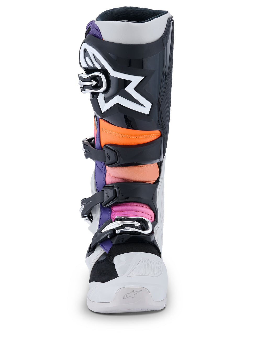 Boty Alpinestars Tech 7 černá/světle šedá/oranžová fluo/gradient