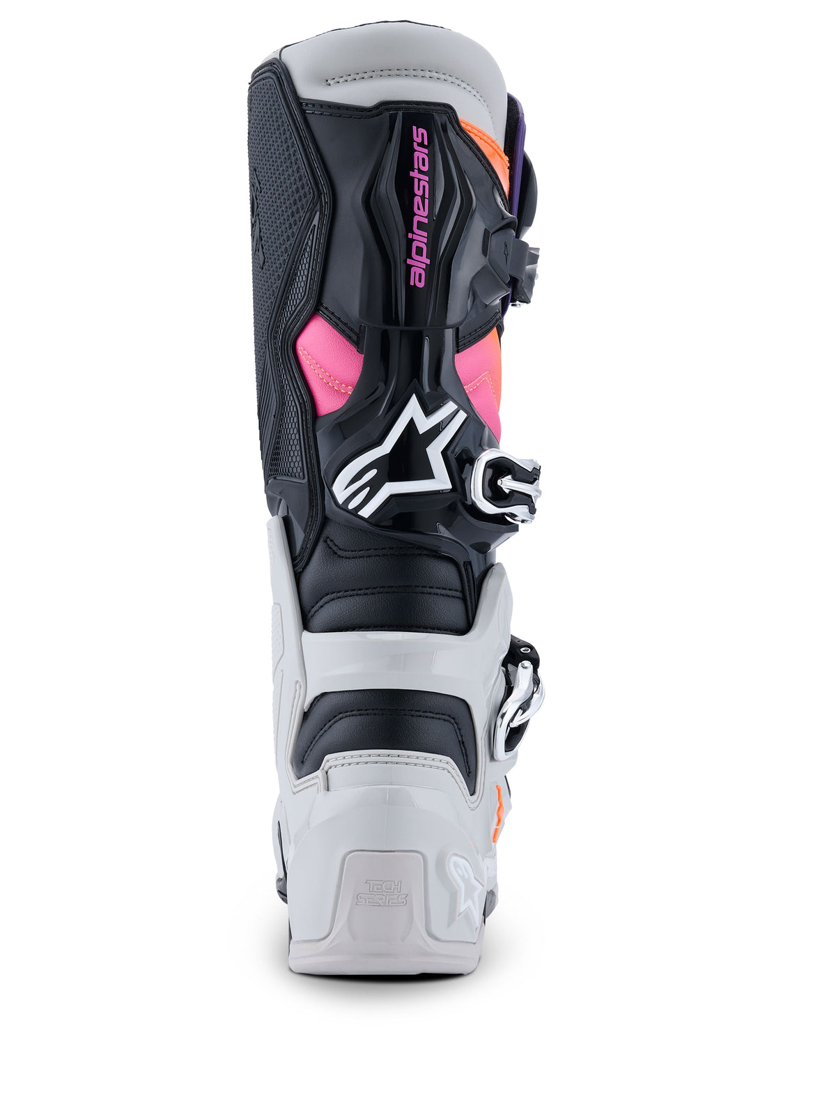 Boty Alpinestars Tech 7 černá/světle šedá/oranžová fluo/gradient