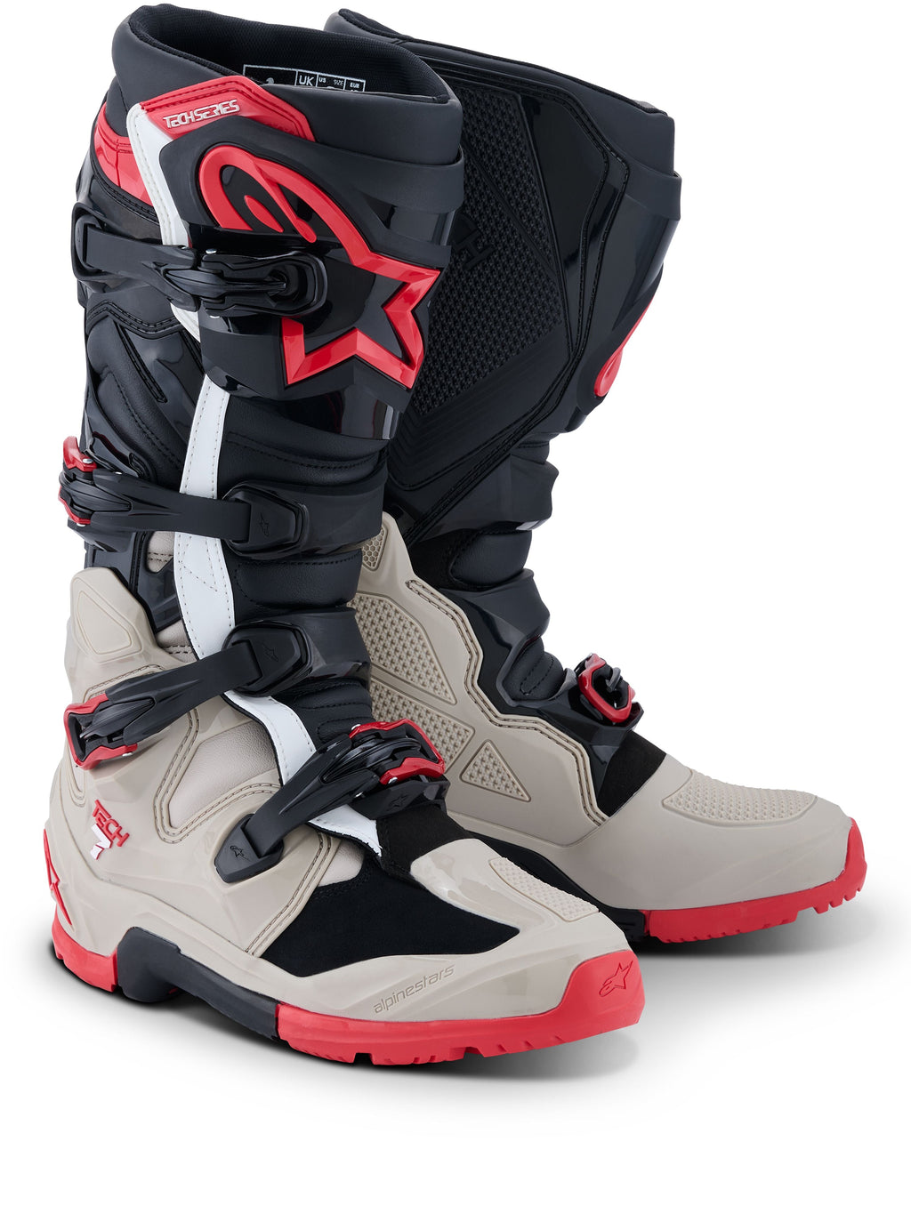 Boty Alpinestars Tech 7 Enduro černá/světle šedá/červená