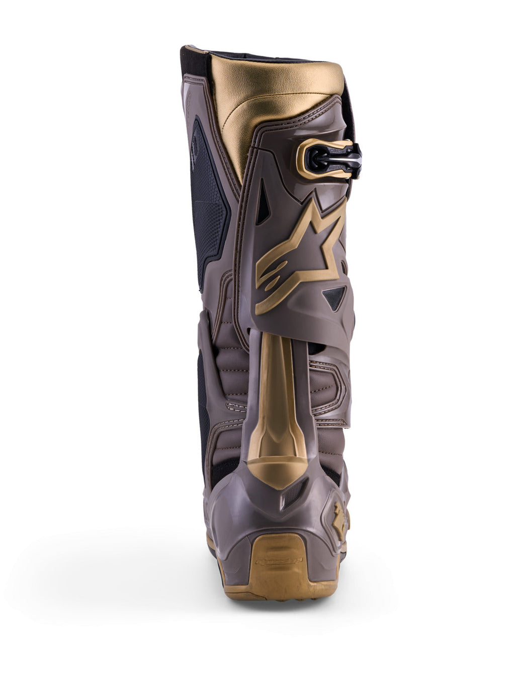 Boty Alpinestars Tech 10 limitovaná edice AIR Gold hnědá/zlatá