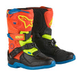 Dětské boty Alpinestars Tech 3S Kids oranžová fluo/modrá/žlutá fluo/černá
