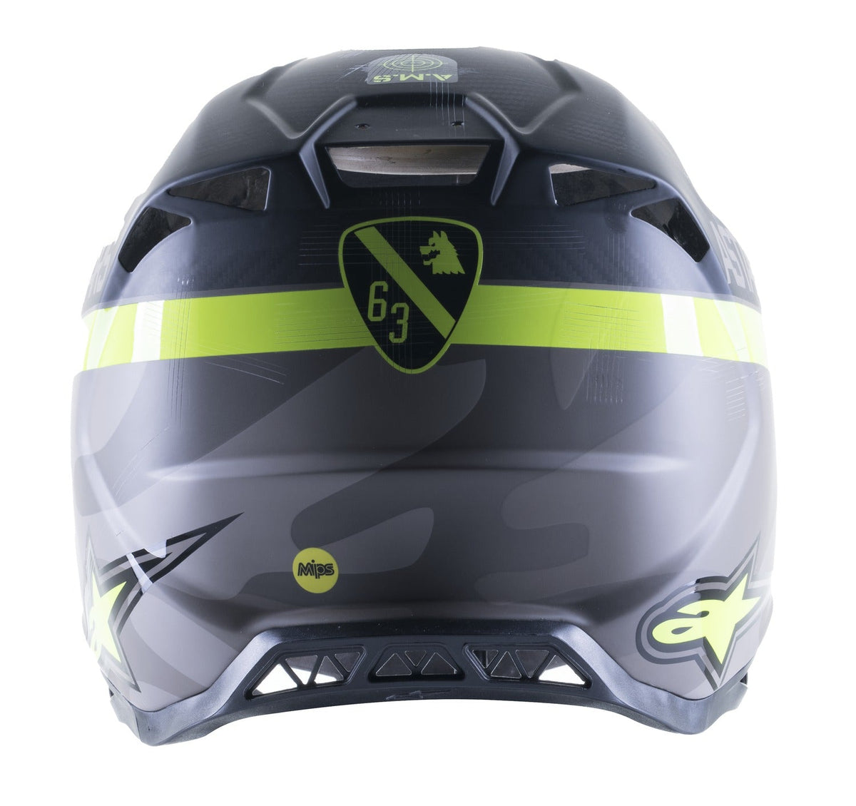 Přilba Alpinestars Supertech S-M10 limitovaná edice AMS šedá/bílá/žlutá fluo/černá