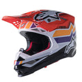 Přilba Alpinestars Supertech S-M10 edice Troy LEE Designs oranžová/žlutá/fialová/bílá/černá