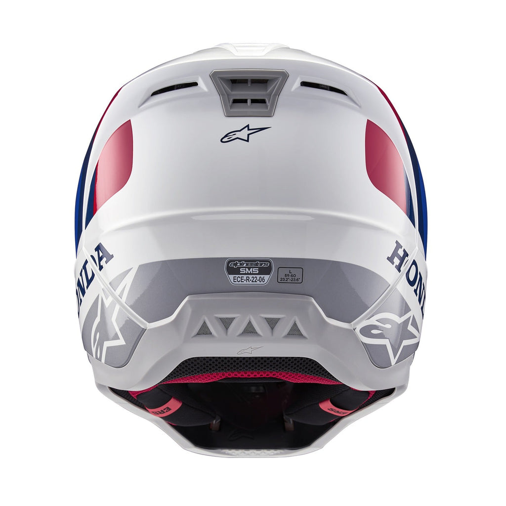 Přilba Alpinestars S-M5 Honda bílá/modrá/červená