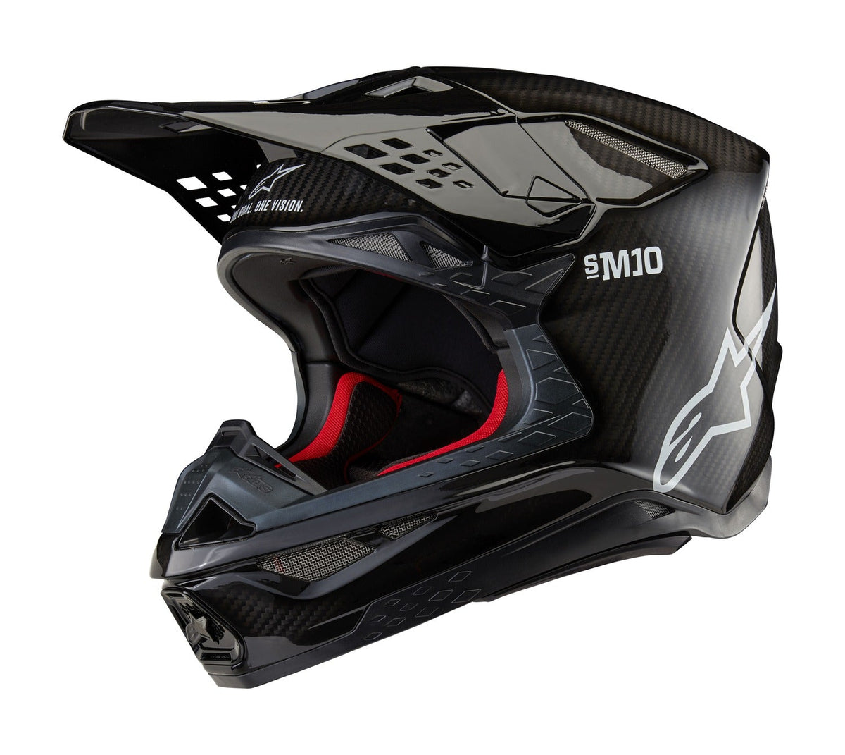 Přilba Alpinestars Supertech S-M10 Solid lesklý karbon