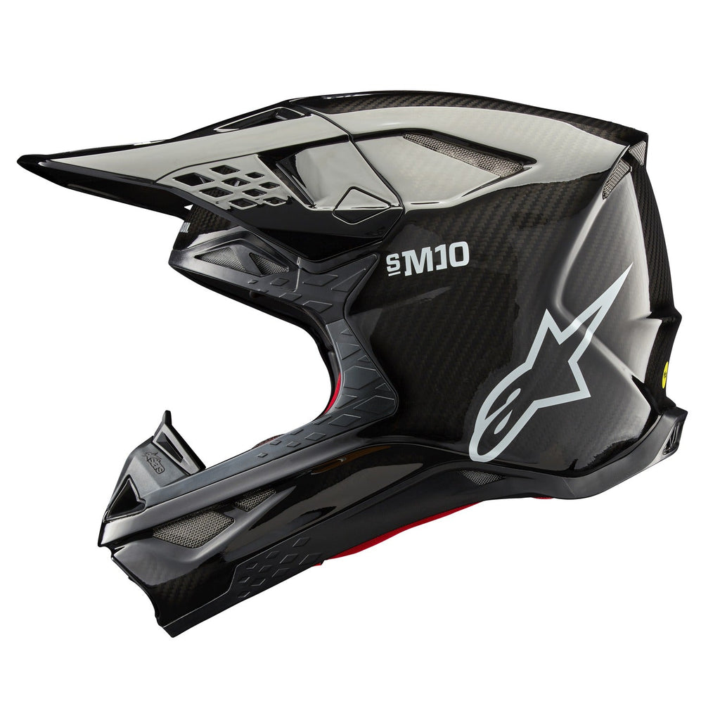 Přilba Alpinestars Supertech S-M10 Solid lesklý karbon