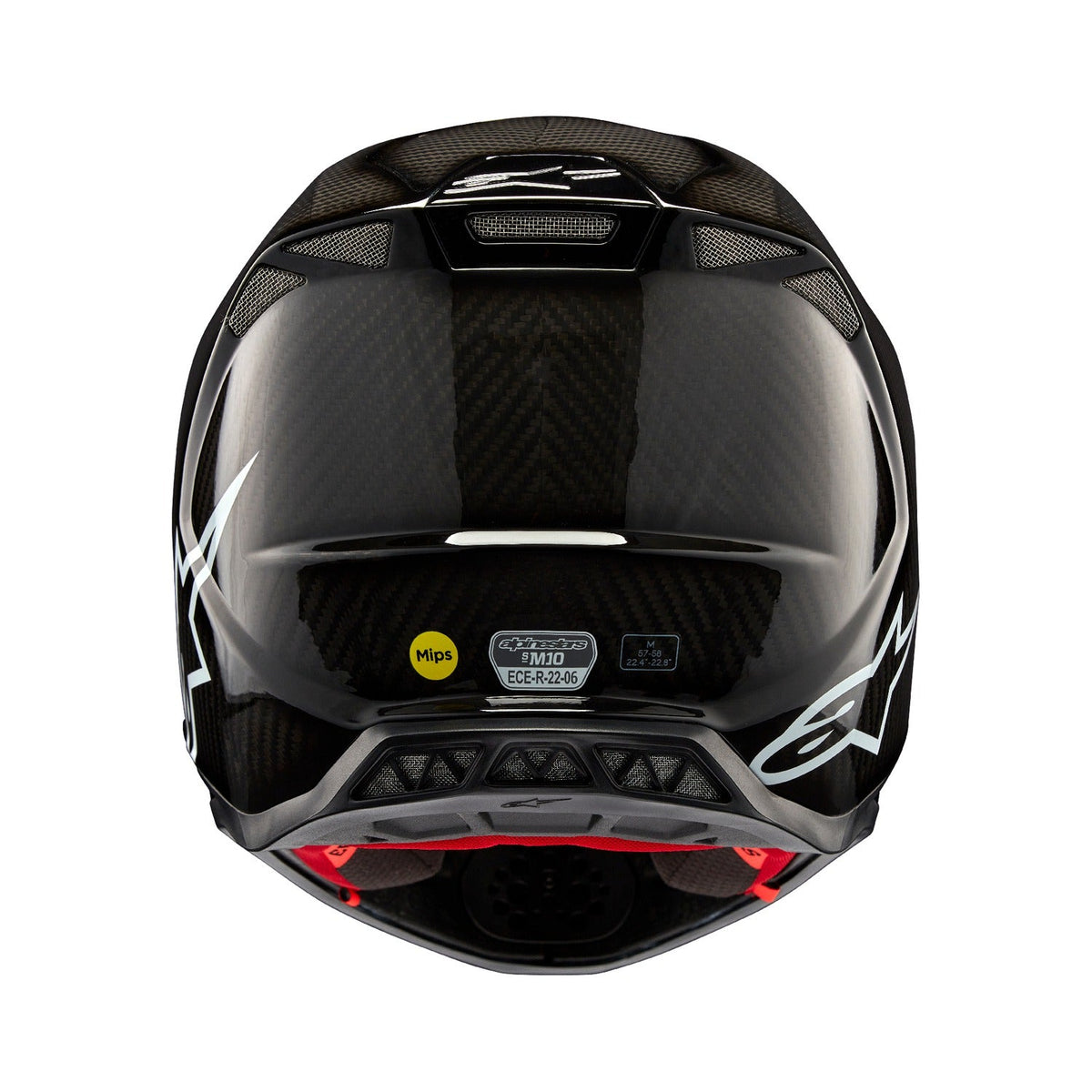 Přilba Alpinestars Supertech S-M10 Solid lesklý karbon