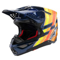 Přilba Alpinestars Supertech S-M10 edice Troy LEE Designs modrá perleť/oranžová fluo/žlutá/červená