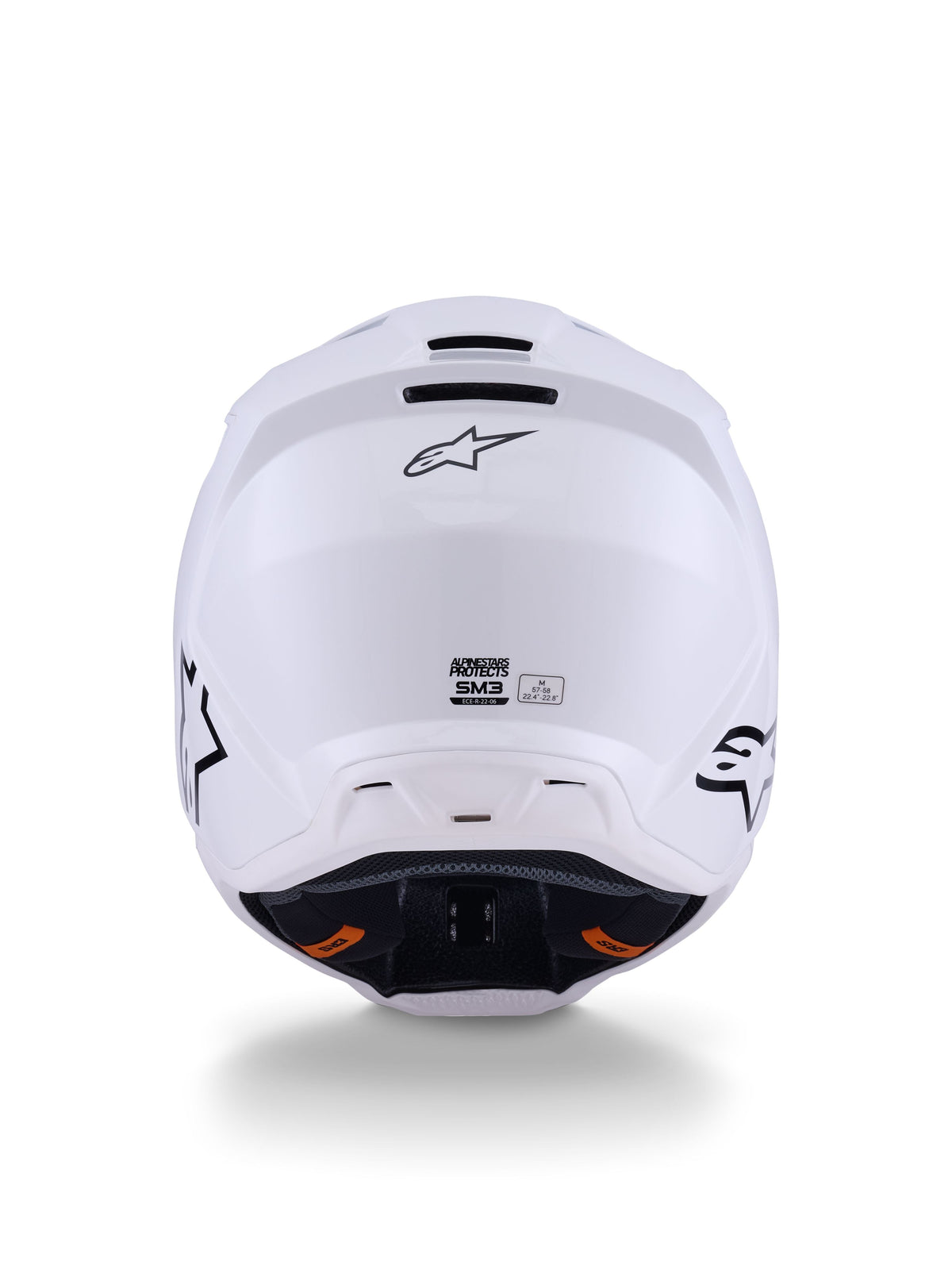 Přilba Alpinestars S-M3 Solid bílá