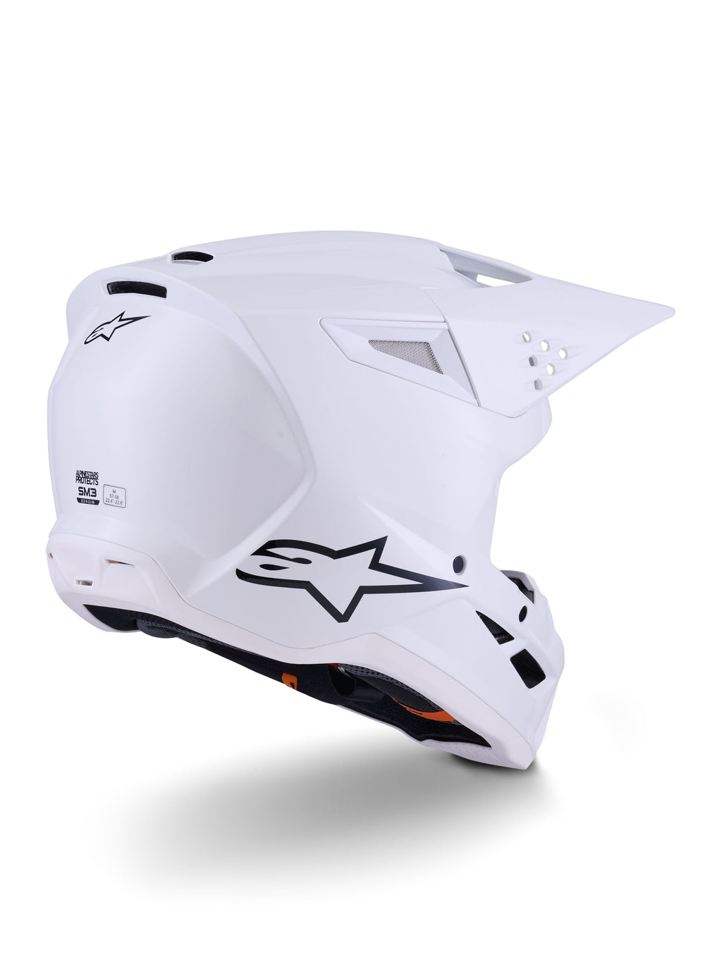 Přilba Alpinestars S-M3 Solid bílá