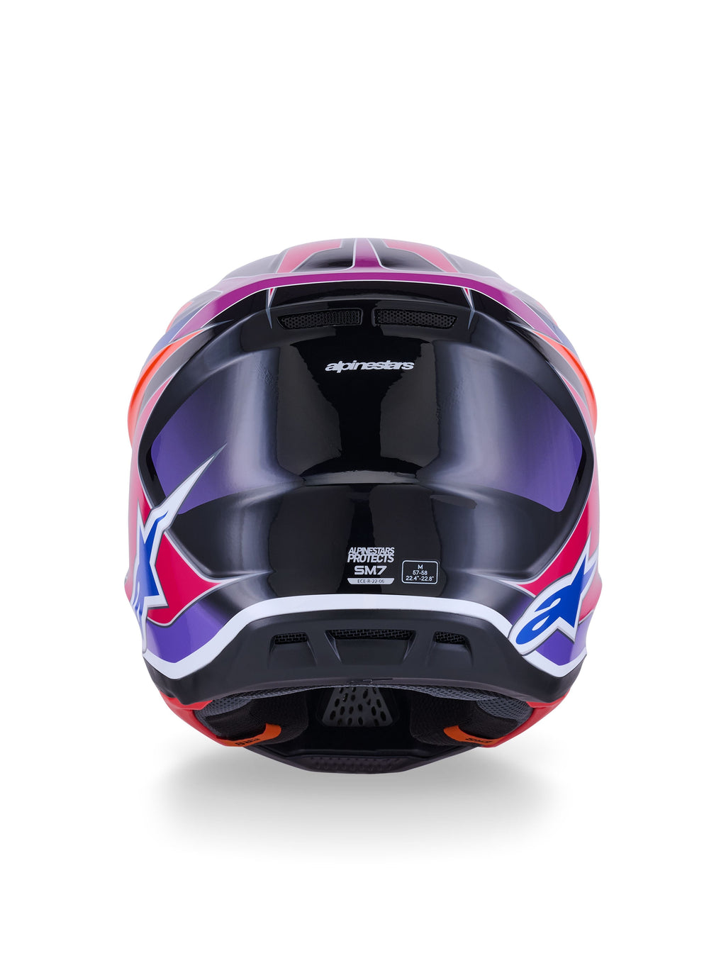 Přilba Alpinestars Supertech S-M7 Fuse modrá/fialová/růžová