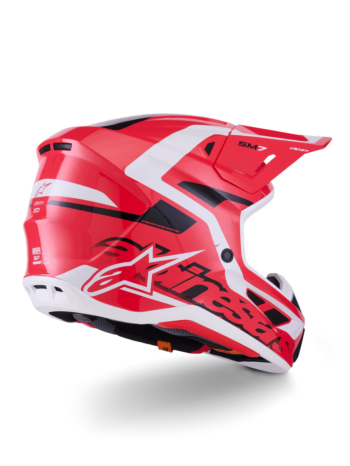 Přilba Alpinestars Supertech S-M7 Deed červená/černá/bílá