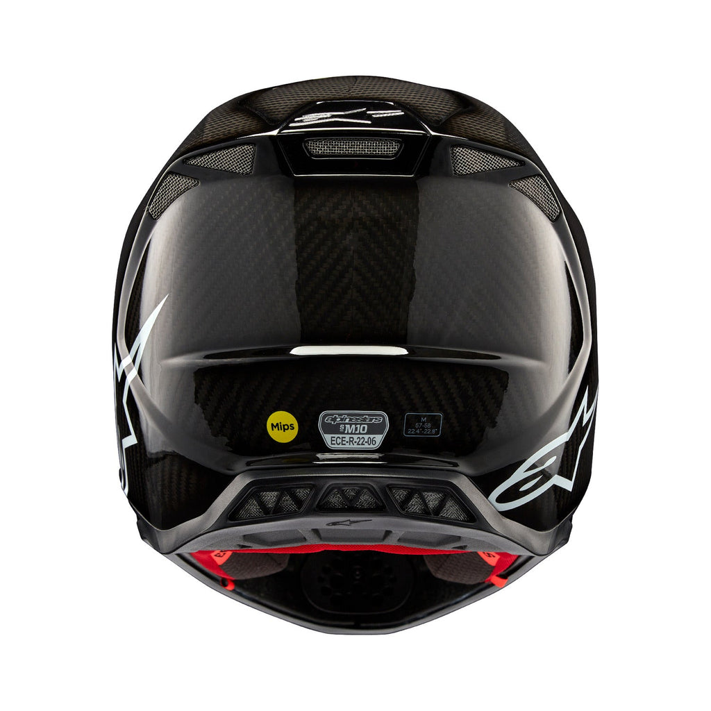 Přilba Alpinestars Supertech S-M10 Solid FIM2 verze lesklý karbon