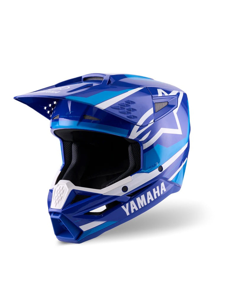 Přilba Alpinestars S-M3 Yamaha modrá/bílá