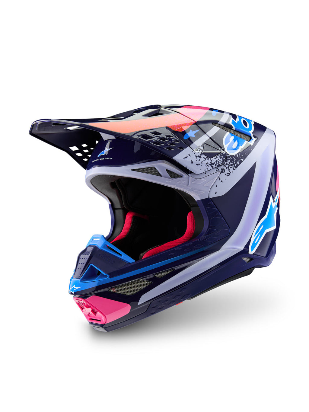 Přilba Alpinestars Supertech S-M10 limitovaná edice Records šedá/multicolor