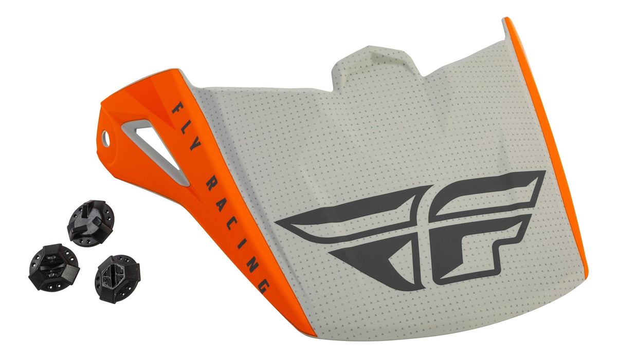 Kšilt Fly Racing Kinetic Straight oranžová/šedá