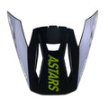 Kšilt pro přilby Alpinestars S-M5 Rayon černá/žlutá fluo/tmavě modrá, verze ECE 22.05