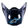 Kšilt pro přilby Alpinestars Supertech edice Troy LEE Designs tmavě modrá, verze ECE 22.06