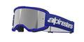 Brýle Alpinestars Vision 3 Wordmark modrá, zrcadlové stříbrné plexi