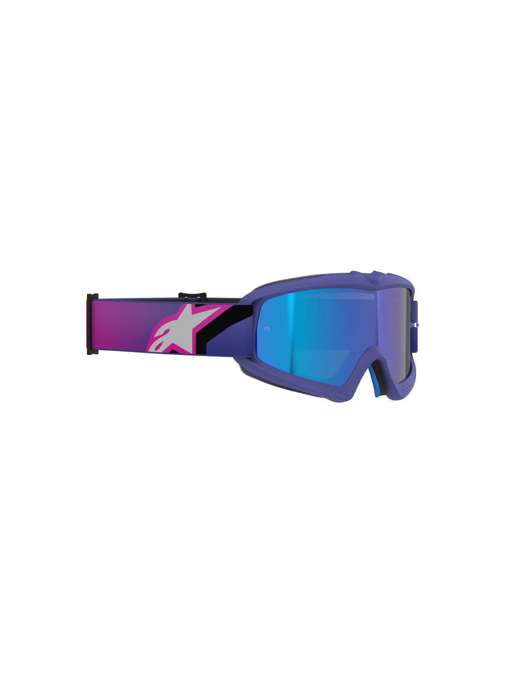 Dětské brýle Alpinestars Vision Youth Corp fialová/růžová fluo, zrcadlové modré plexi