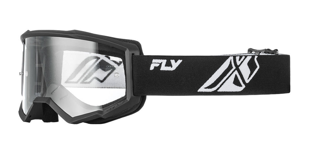 Brýle Fly Racing Focus černá/bílá - čiré plexi