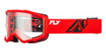 Brýle Fly Racing Focus červené/černé - číré plexi