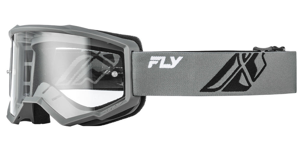 Brýle Fly Racing Focus šedé/černá - čiré plexi