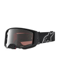 Brýle Alpinestars Supertech Vesta černá matná/stříbrná, zrcadlové stříbrné plexi