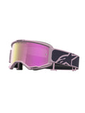 Brýle Alpinestars Vision 5 Rora tmavě šedá/růžová, zrcadlové růžové plexi
