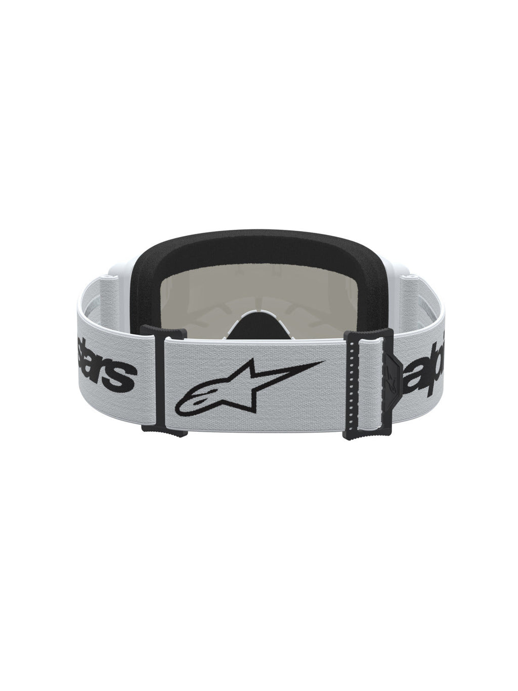 Brýle Alpinestars Vision 3 Wordmark bílá/černá, zrcadlové stříbrné plexi