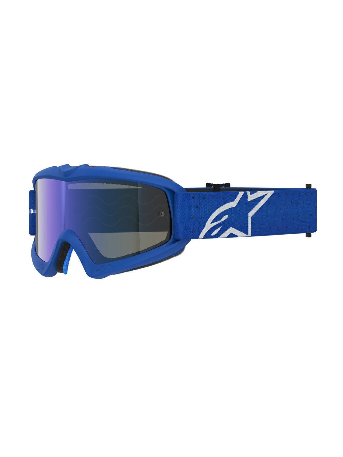 Dětské brýle Alpinestars Vision Youth Vesta modrá/bílá, zrcadlové modré plexi