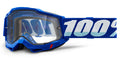 Brýle 100% Accuri 2 Enduro Moto modré, čiré Dual plexi