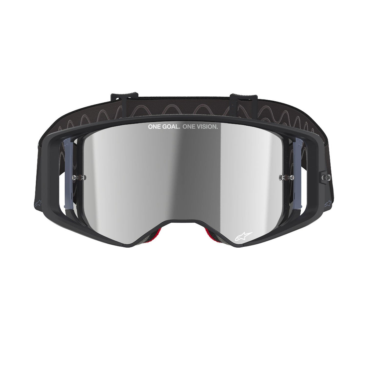 Brýle Alpinestars Supertech Corp černá/šedá, zrcadlové stříbrné plexi