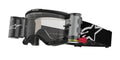 Brýle Alpinestars Vision 5 Corp ROLL-OFF Wide Vision černá, čiré plexi a roll-off systém