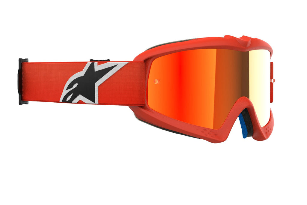 Dětské brýle Alpinestars Vision Youth Corp oranžová, zrcadlové červené plexi