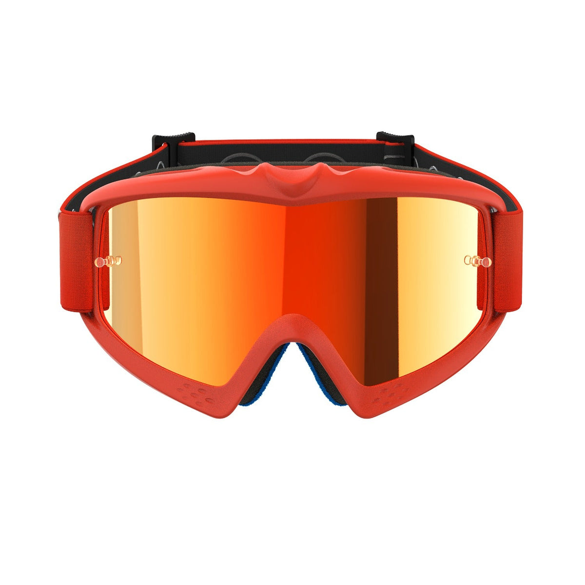 Dětské brýle Alpinestars Vision Youth Corp oranžová, zrcadlové červené plexi
