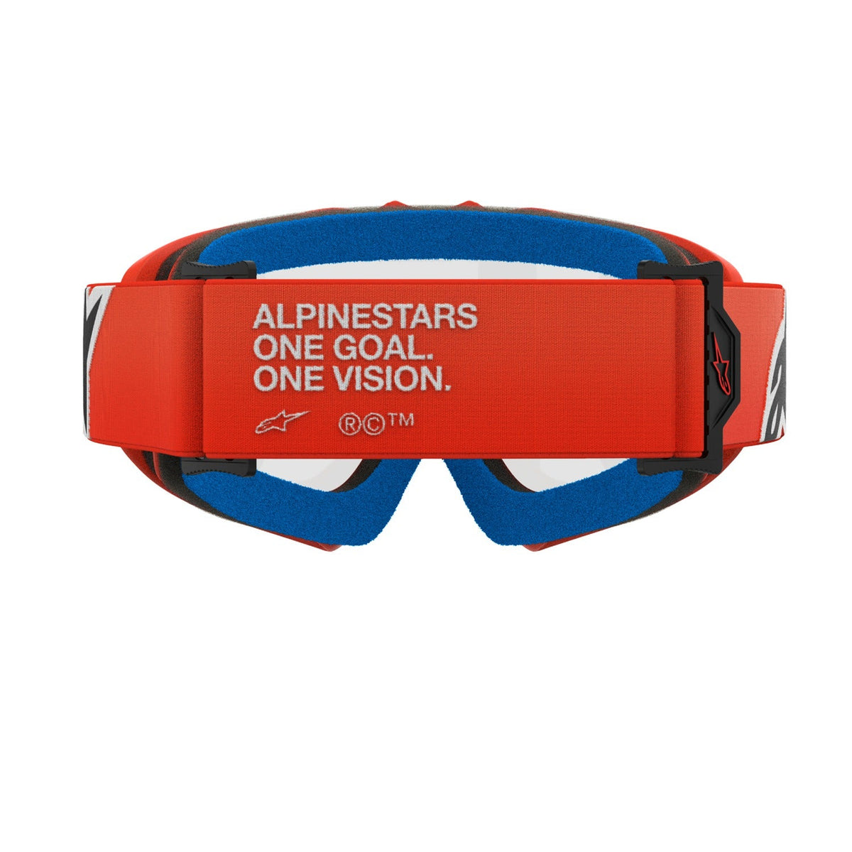 Dětské brýle Alpinestars Vision Youth Corp oranžová, čiré plexi