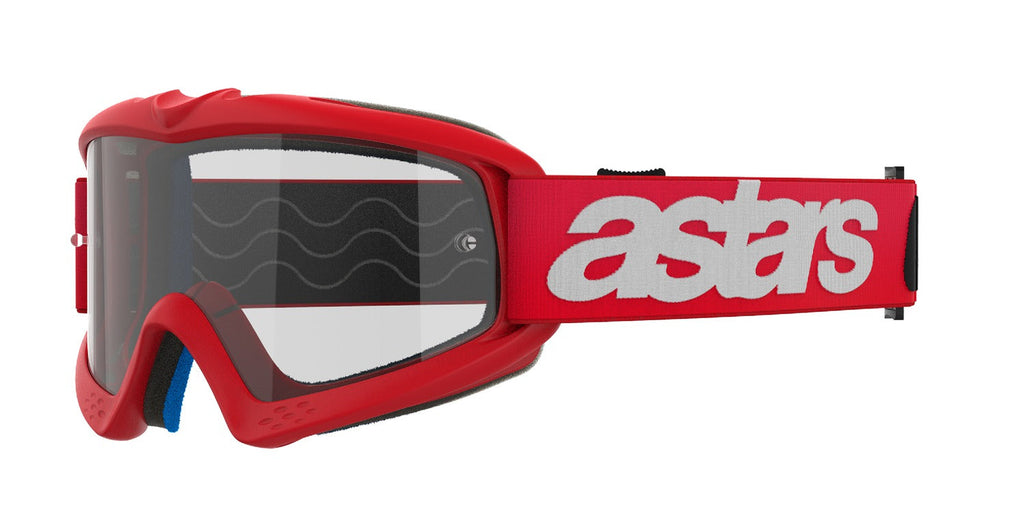 Dětské brýle Alpinestars Vision Youth Blaze červená, čiré plexi